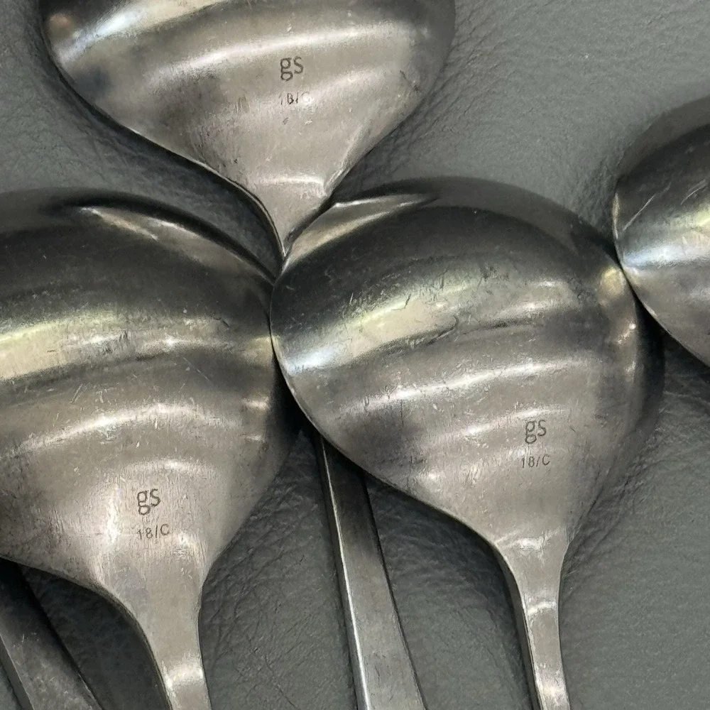 Gourmet Settings GS Balance Glossy 18C Stainless  2 Soup Spoons, 3 Teaspoons